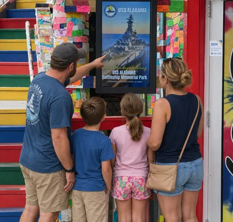 Guests at a CDS display