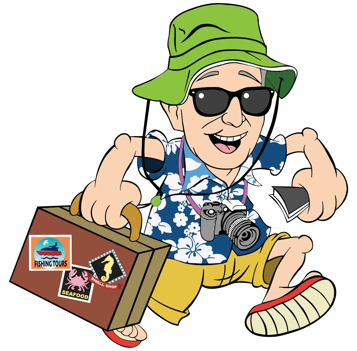 Stevie, the Free Tourist Book and Stevie Coupon mascot